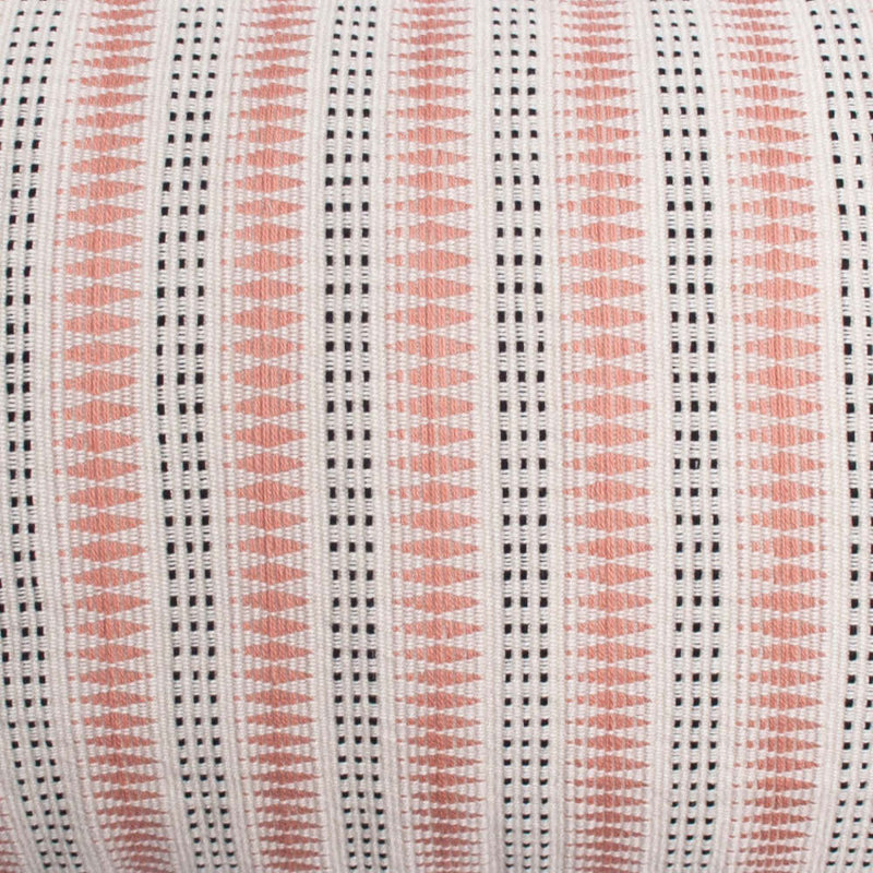 Lisbon Lumbar Pillow Cover, White/Pink