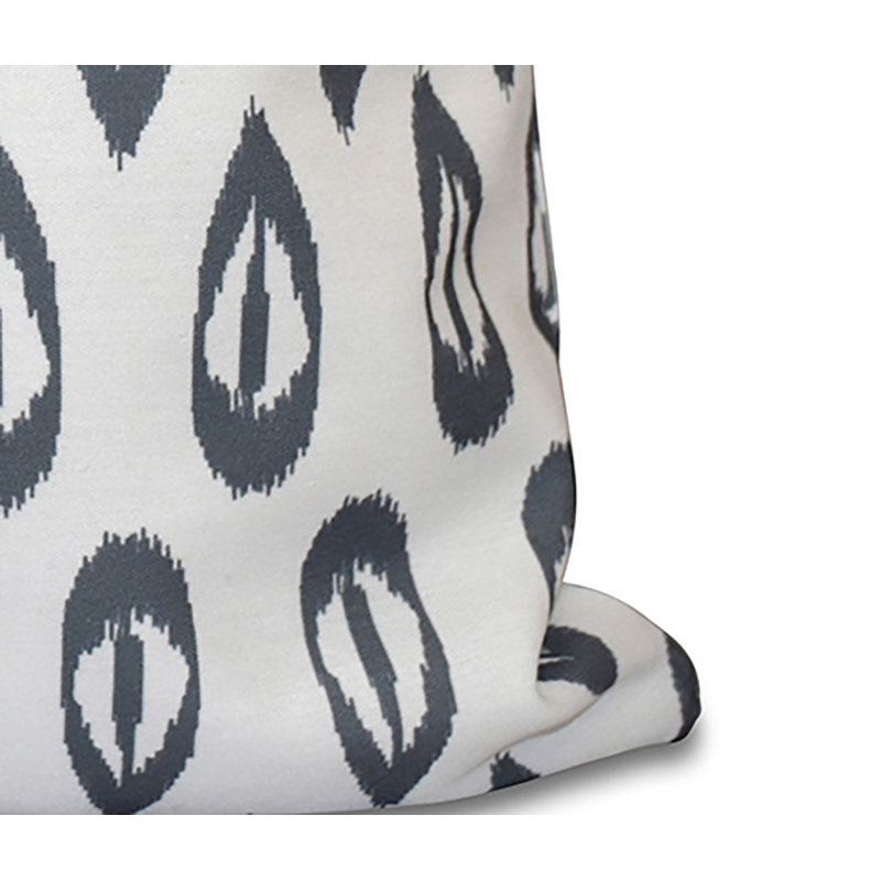 Housse et insert de coussin Happy Hippy, H 18 po x l 18 po, Gris
