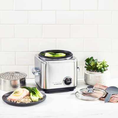 Cuisinart Rice Cooker, 4-Cup, Cook & Warm, Dishwasher-safe Removable Parts