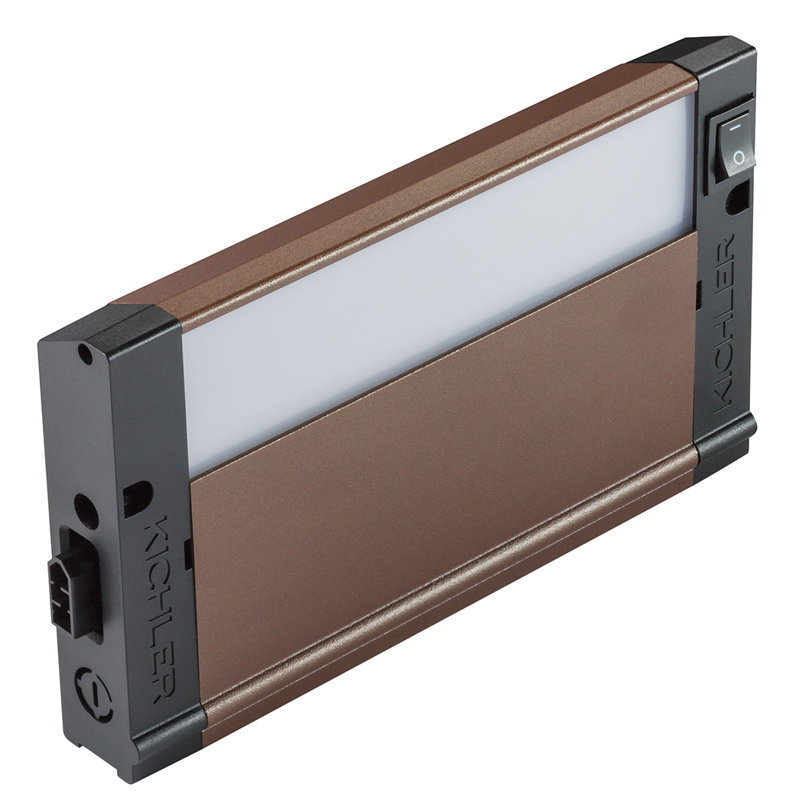 4U Series 3000K LED 8" Under Cabinet Bar Light, Bronze Textured