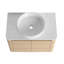 Meuble-lavabo mural 30 po avec lavabo d'art en céramique et 2 portes à fermeture en douceur-1115377771