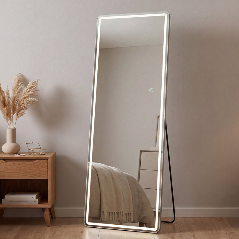 Metal Rectangle Floor Mirror