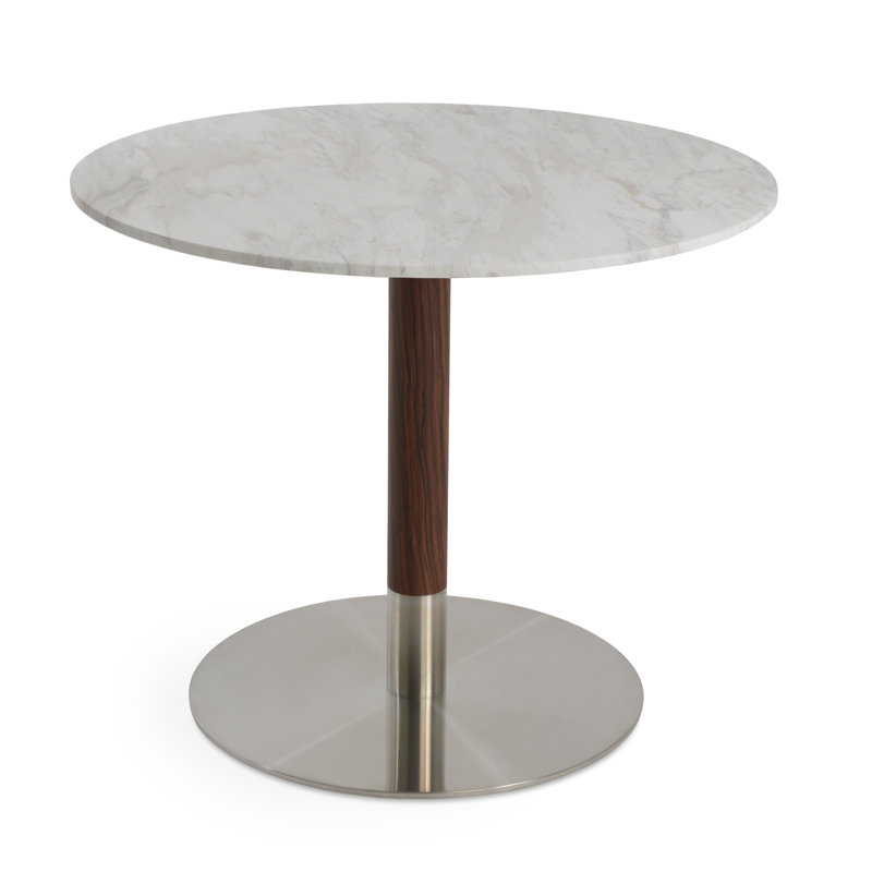 Tango Pedestal Dining Table, 30" H x 35" L x 35" W