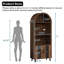 Armoire bar Farmhouse avec support à vin et porte-verres-944011422