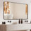 Miroir de salle de bain Inse Cadre en acier inoxydable