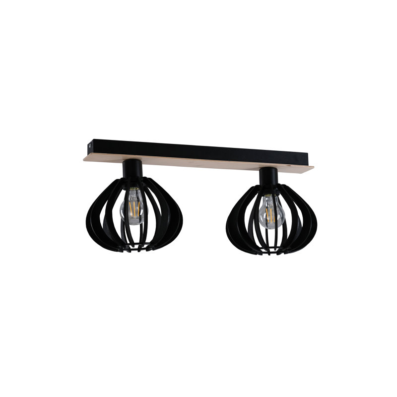 Parma Flush Mount, Black