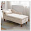 Chaise longue en velours avec rangement, coussin et garniture cloutée-1090968678