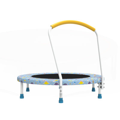 Mini trampoline polyvalent pour enfants avec caractéristiques de sécurité et design amusant