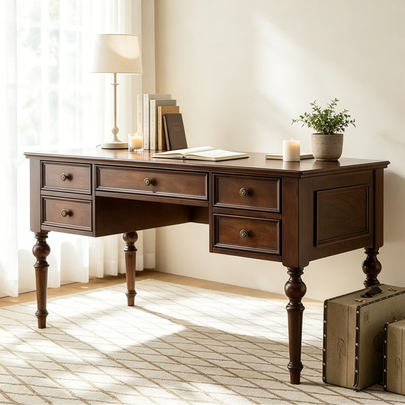 Bureau d'écriture Simple Retro, 30.7" H x 55.11" W x 27.55" D