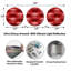 Luxury Classic Red Leather - ensemble de 3 photos sans cadre