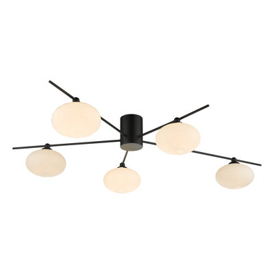 Kendra Glass Semi Flush Mount