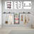 Anishka 86.61'' Wall Mounted Clothes Rack-1823143085