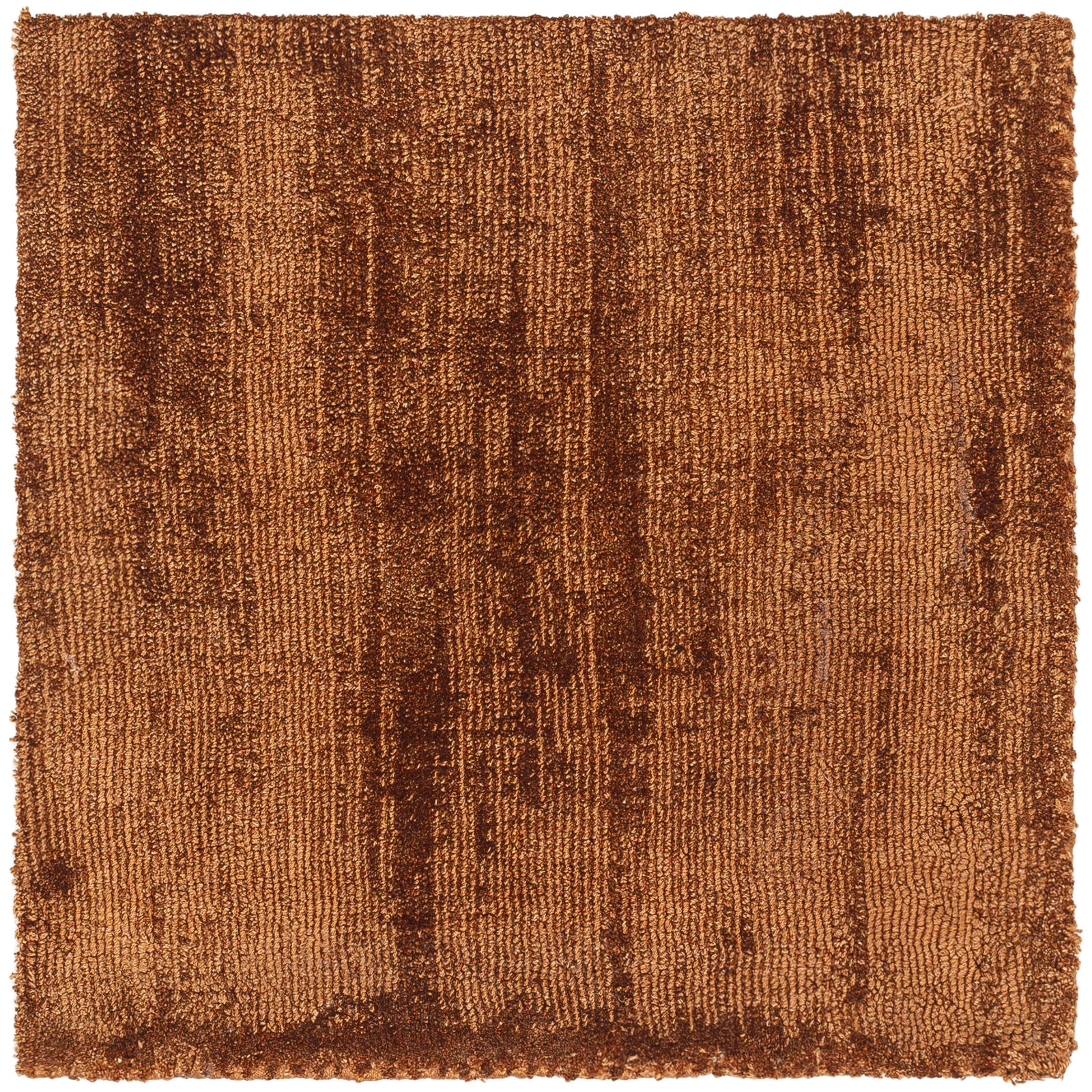 Fennel Hand Loomed Viscose Orange Rug, Rectangle 8' x 10'