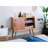 High-legged mobile door small storage sideboard