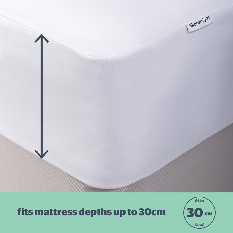 Silentnight Waterproof Fitted Mattress Protector, Single (3')