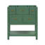 Meuble-lavabo de salle de bain 30 po sans lavabo, meuble-lavabo simple autoportant avec 5 tiroirs, armoire de rangement en bois massif