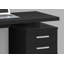 Bureau d'ordinateur pour bureau à domicile ou pour ordinateur portable avec tiroirs de rangement, stratifié noir, ensemble moderne et contemporain | Idée de cadeau-779214411-779214415