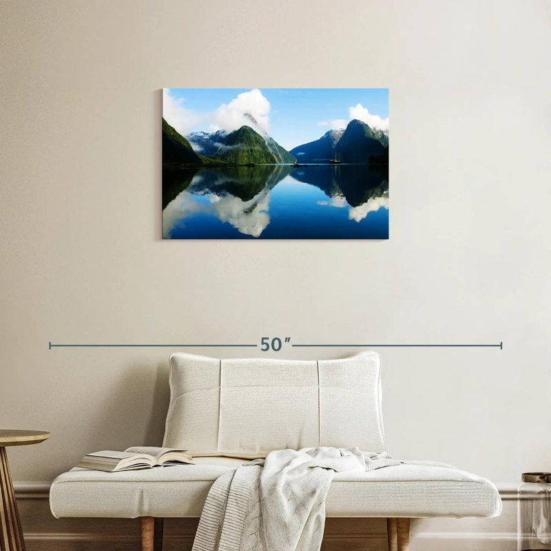 Nicci nuageux Milford Sound, H 20 po x l 30 po
