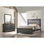 Commode moderne 5 tiroirs en bois gris-1581506429