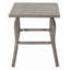Tables de patio en acier durable, table d'appoint d'extérieur compacte moderne de 19,3 pouces