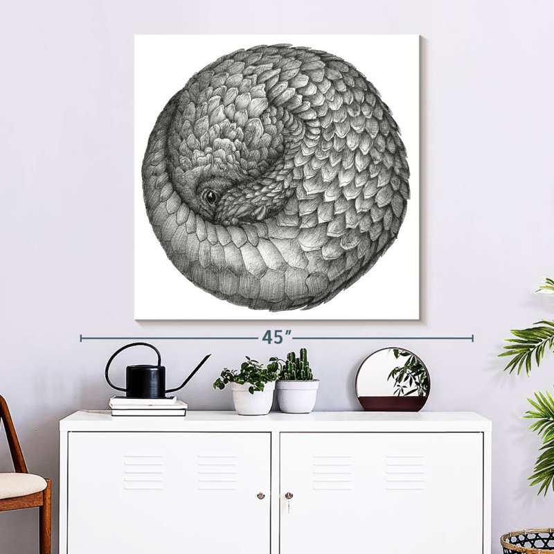 Boule de pangolin Brampt, H 33 po x l 33 po