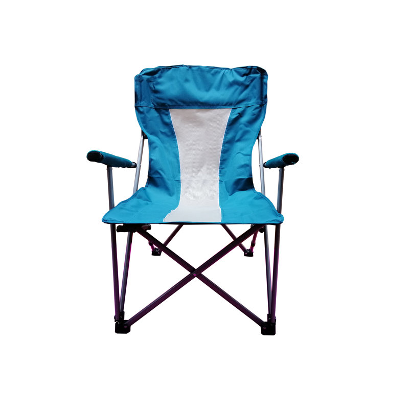 Forough Folding Camping Chair, Teal Blue