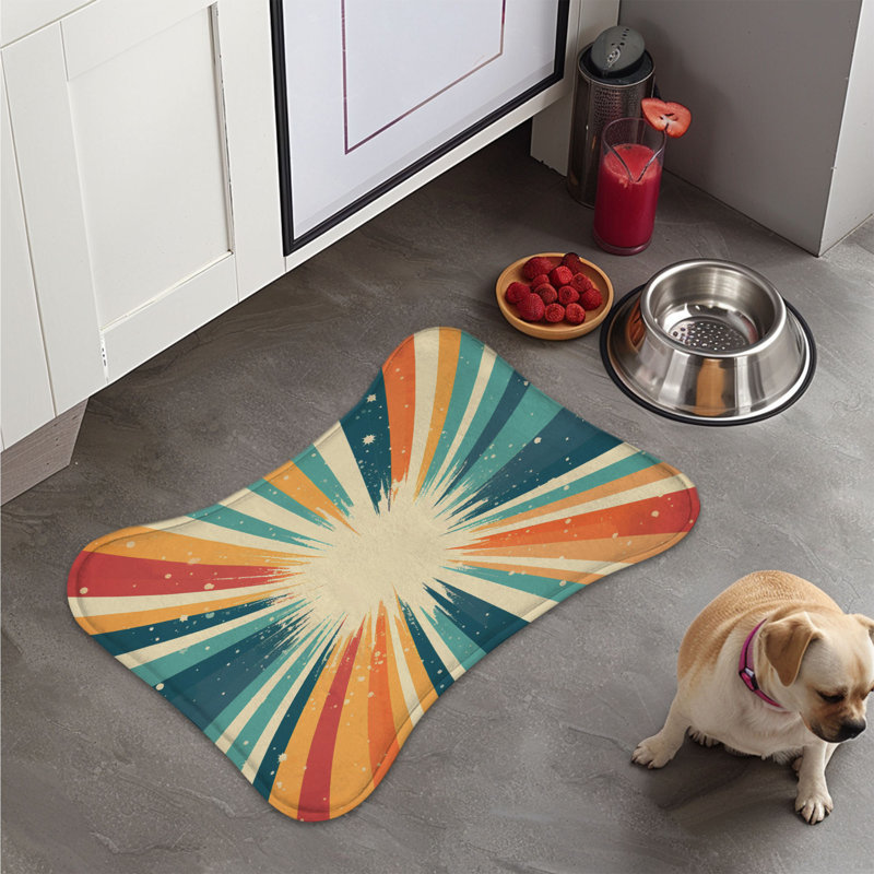 Nostalgic Vibes - Tapis d'alimentation en os 1 pièce, XL (18 po)