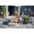 Boyter 150cm Long Reclining Teak Single Chaise