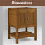 Meuble-lavabo autoportant avec tablette ouverte, base en bois massif de qualité supérieure avec base-121974660-104076249