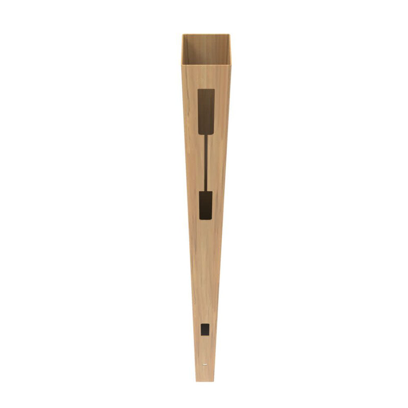 Horizontal Fence Boardwalk 5 in. x 5 in. x 108 in. Cypress Vinyl End Post