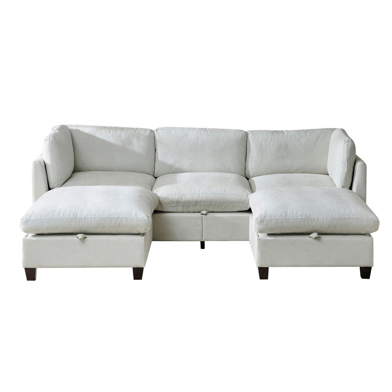 Canapé modulaire 96,5 "pour le salon, Beige