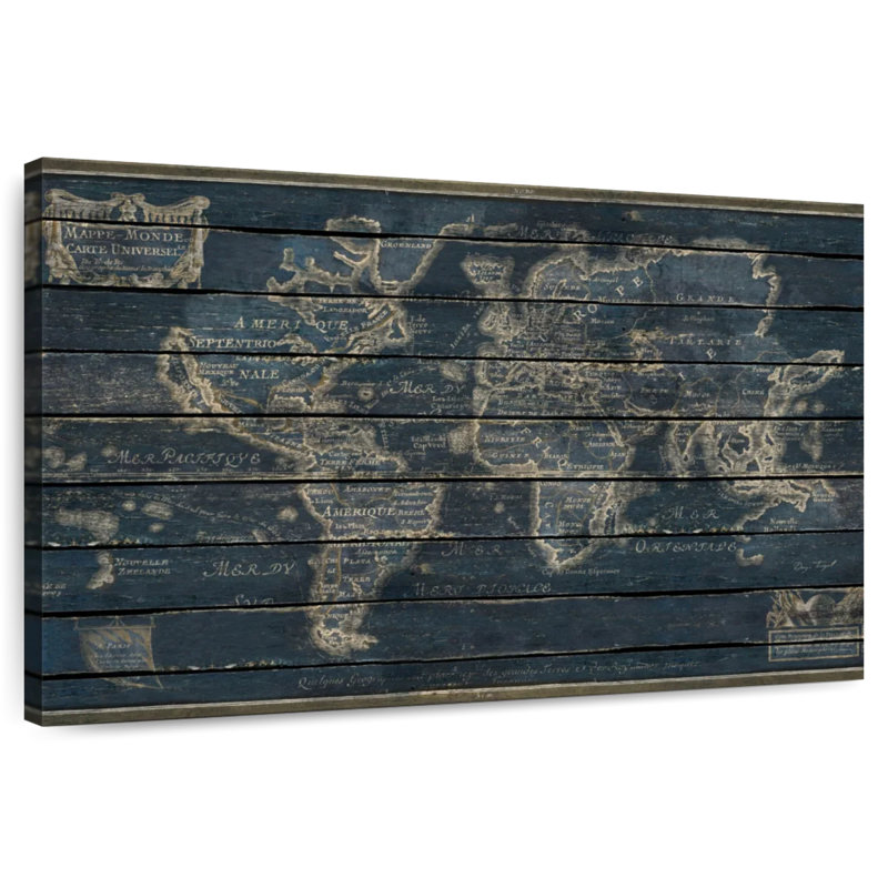 Aliaz Mappe Monde, H 16 po x l 24 po