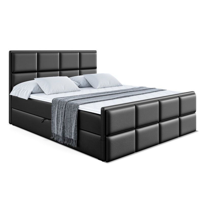 Bed, 160cm W x 200cm L, Black