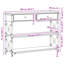 Console Table 100X28x75 Cm Engineered Wood & Steel-1255797489-1255797502