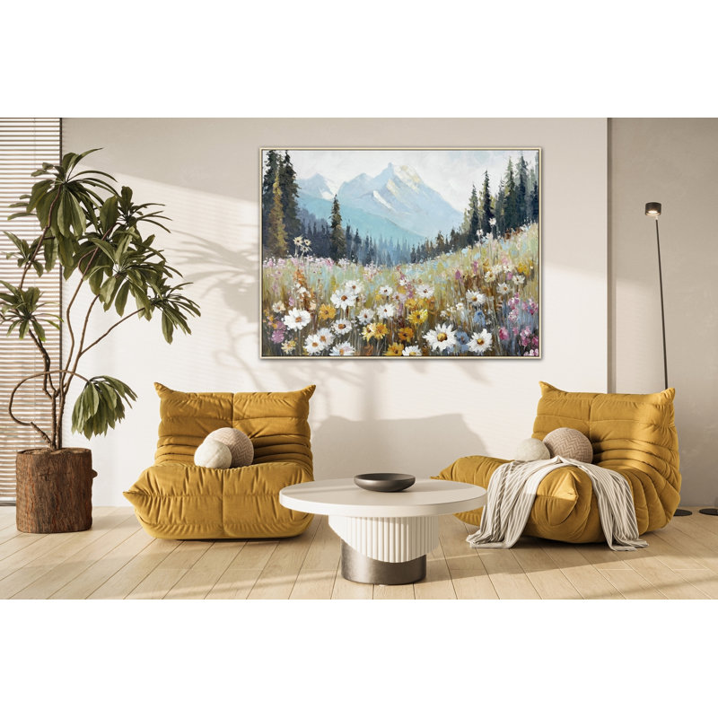 Daisy Peaks, art mural sur toile