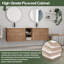 Meuble-lavabo double 68 po avec plateau en céramique-1306742322