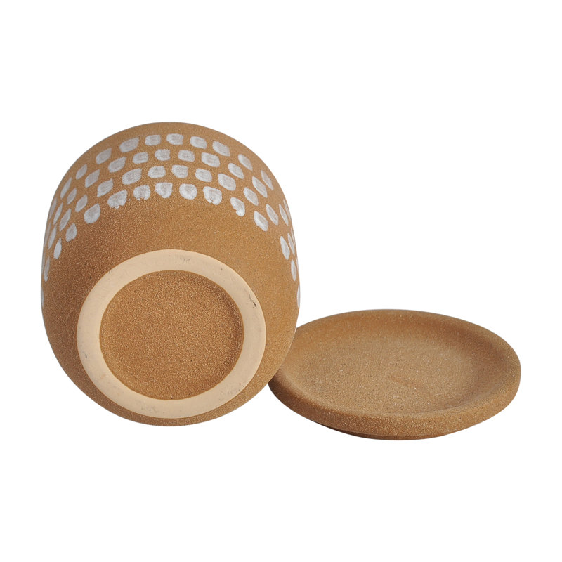 Meissa Handmade Ceramic Planter, 4.5" H x 4.5" W x 4.5" D