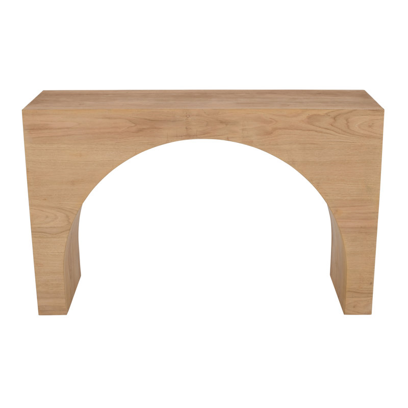 Cossey Blease 48" Arched Wood Modern Rustic Sofa Console Table