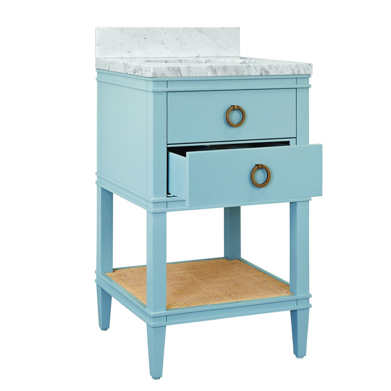 Vanity, Matte Light Blue Lacquer