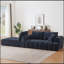 Canapé modulaire surdimensionné en L Chenille, design minimaliste, canapé-lit confortable pour salon, appartement et espaces de réception, sans assemblage-392171761