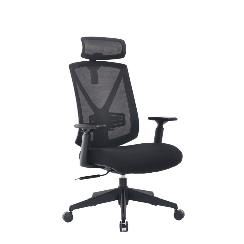  Chaise à dossier haut en filet avec accoudoirs entièrement réglables