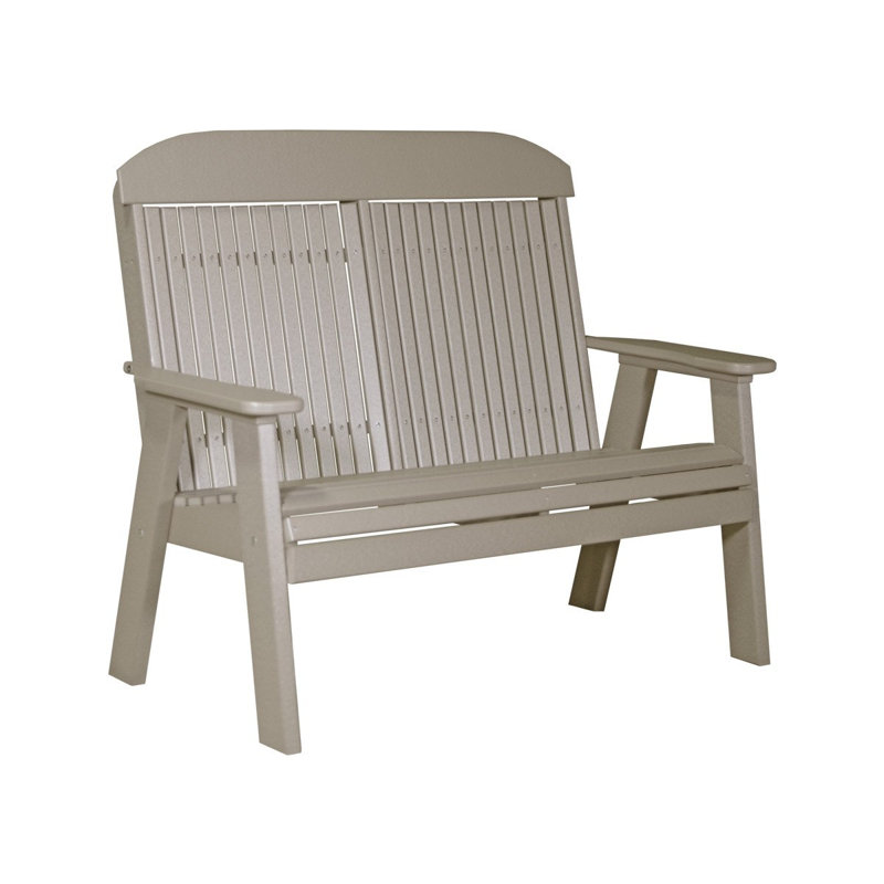 Banc de parc en plastique classic Zamir, Bois vieilli