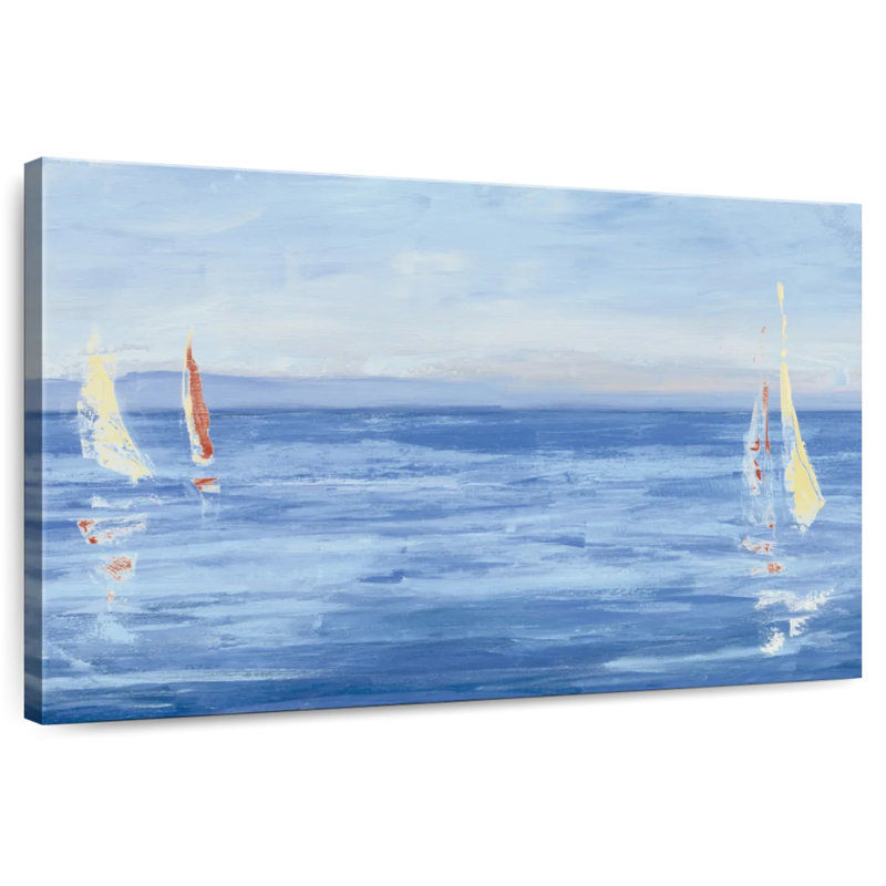 Gillard Open Sail With Red, 8" H x 12" W