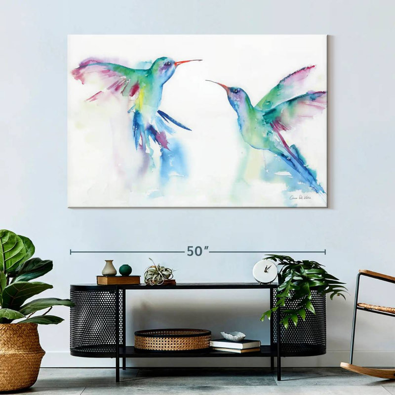 Brampt Hummingbirds I, 34" H x 51" W