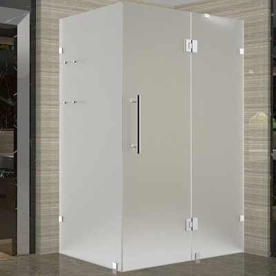 Cabine de douche carrée à charnière 37 po x 72 po Avalux GS
