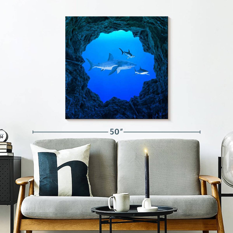 Brampt Sharks Ocean Hole, 30" H x 30" W
