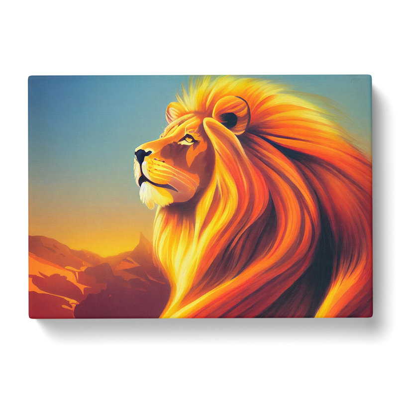 Pretty Lion - Wrapped Canvas, 35cm H x 50cm W x 3cm D