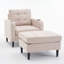 Fauteuil d'appoint rembourré avec rangement Monelle-112496122