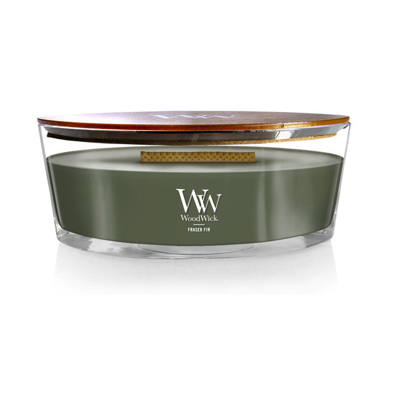 Bougie WoodWick® Chai Ellipse, Vert foncé