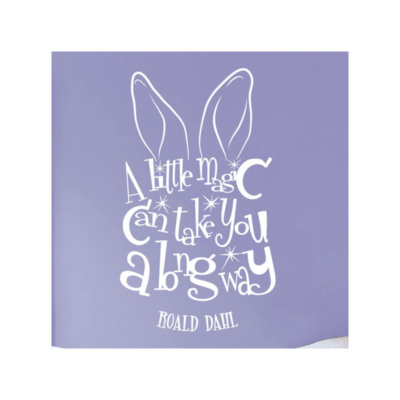 Roald Dahl Wall Sticker, White